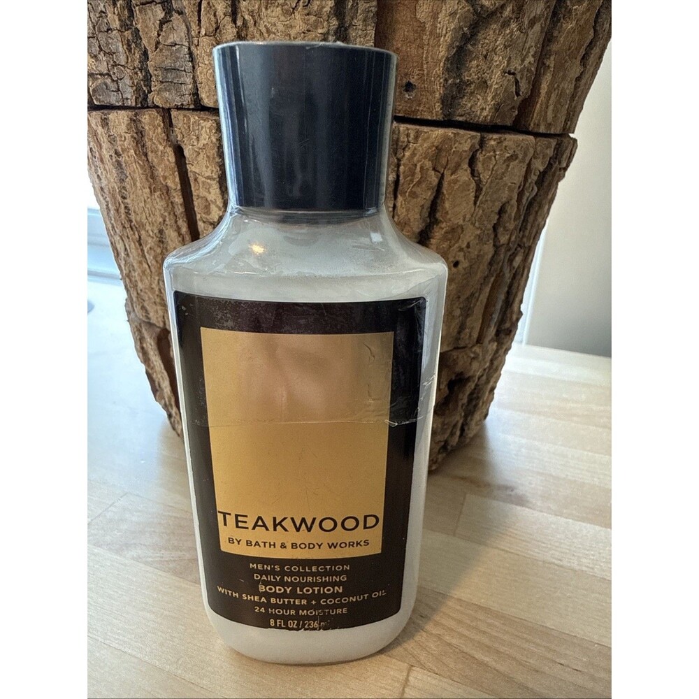 Bath & Body Works Teakwood Mens Collection Body Lotion 8 fl oz Sealed Bottle